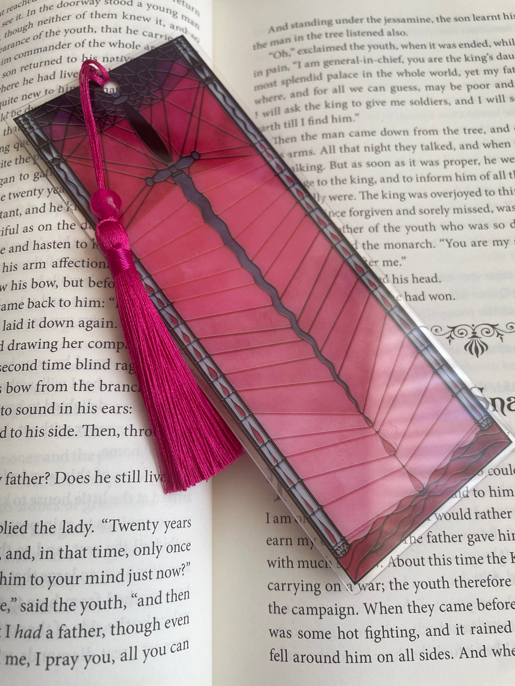 Stained Glass Sword - Bookmark with Tassel