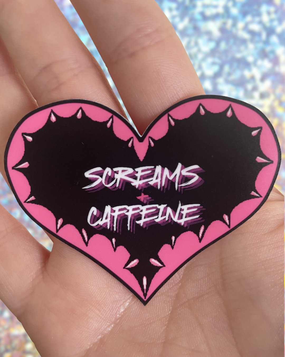 Screams + Caffeine - Sticker